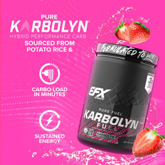 EFX Karbolyn Fuel serving mixed in water demonstrating sustained energy