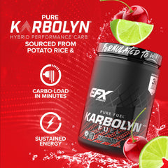 EFX Karbolyn Fuel powder mixed with water for sustained energy