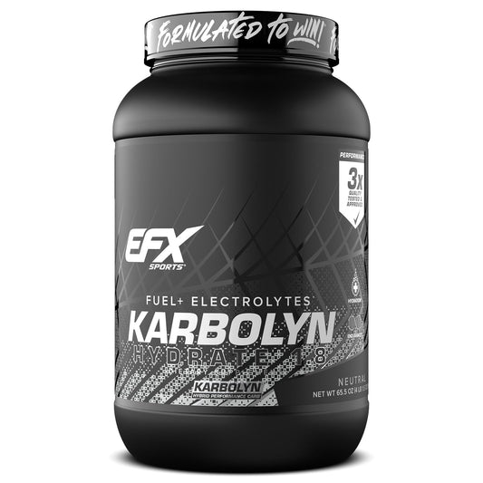 EFX Karbolyn Hydrate bottle being poured, fast energy in action