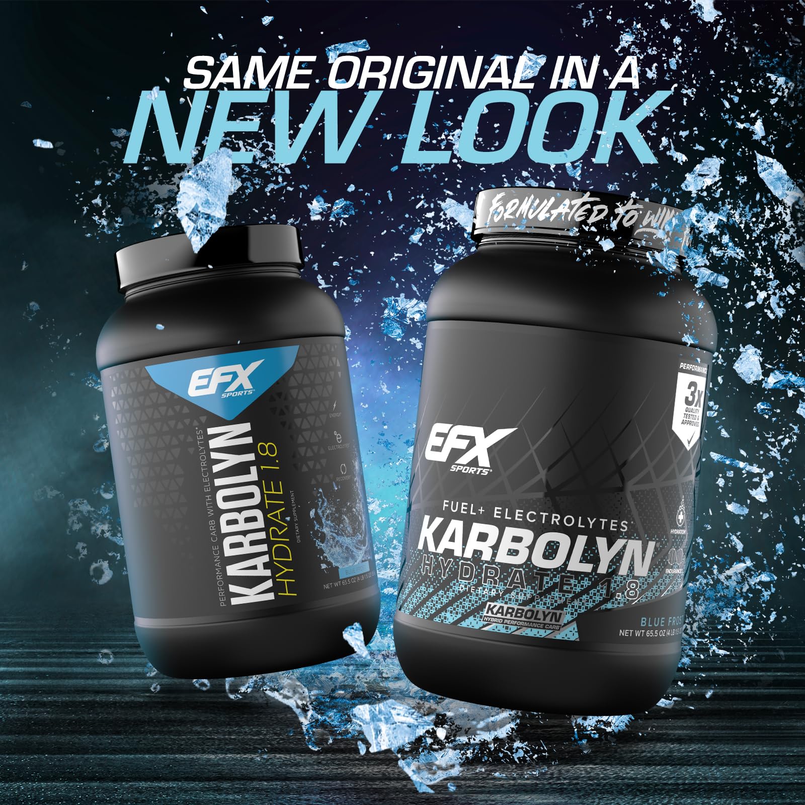EFX Karbolyn Hydrate powder scoop demonstrates convenient on-the-go fueling.