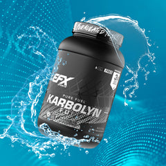 Athlete using Karbolyn Fuel during intense training for sustained power
