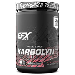 EFX Sports Karbolyn Fuel bottle pouring for fast energy during training