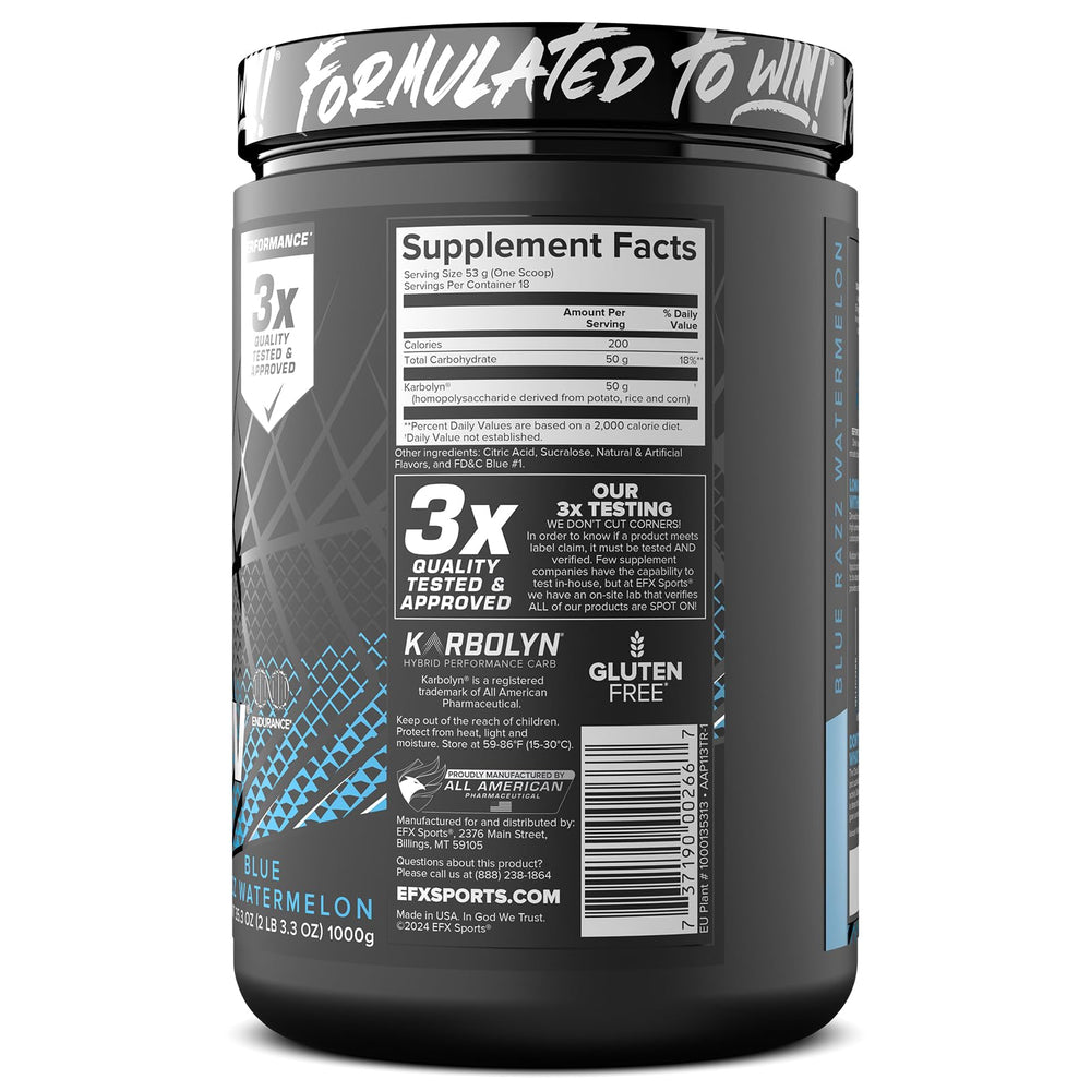 Informed Sport certification badge on Karbolyn Fuel packaging