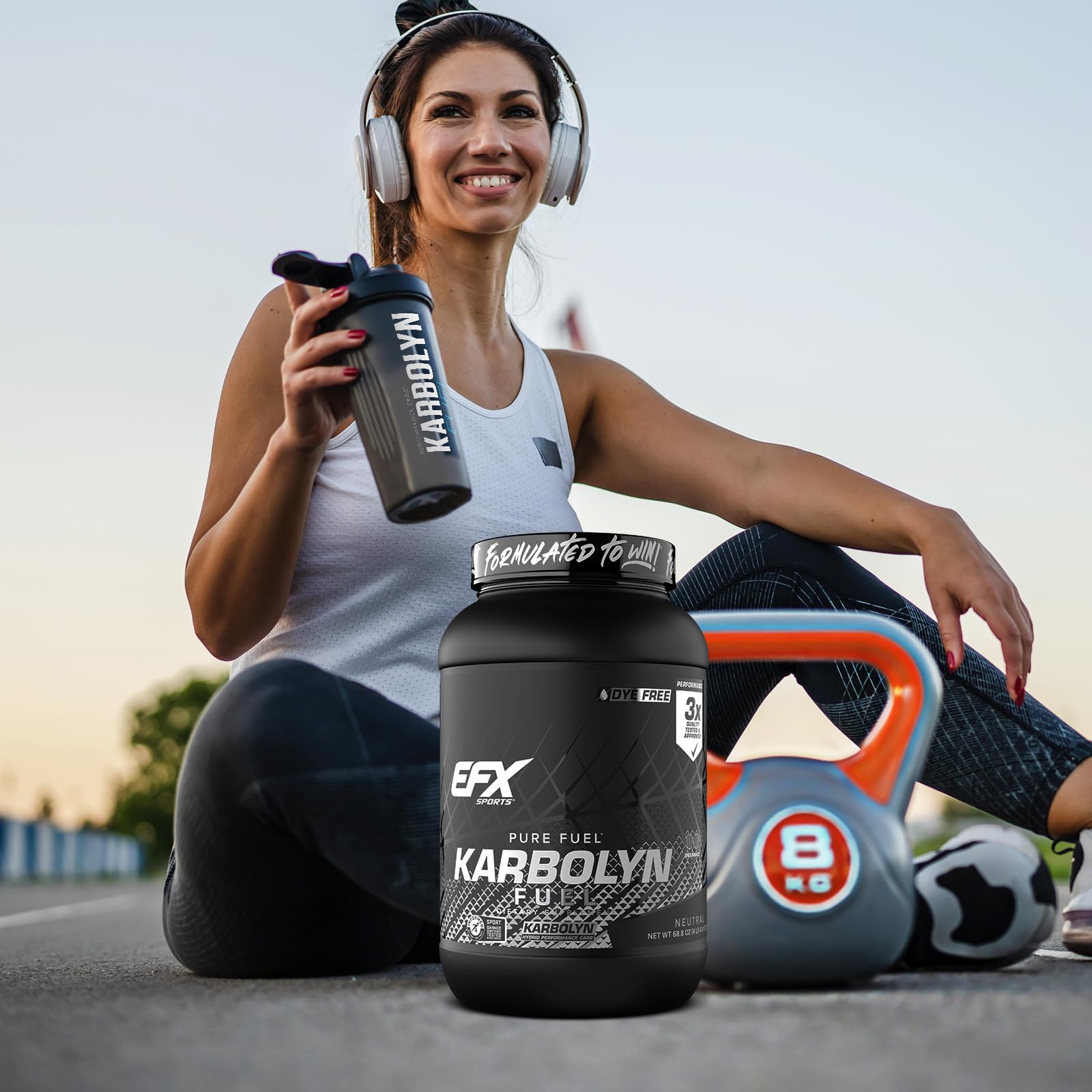 Post-workout use of Karbolyn Fuel for replenishment and energy support