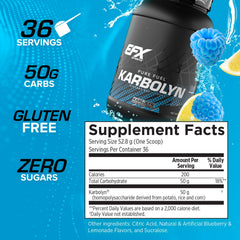 EFX Karbolyn Fuel powder being poured shows smooth mix and steady energy.