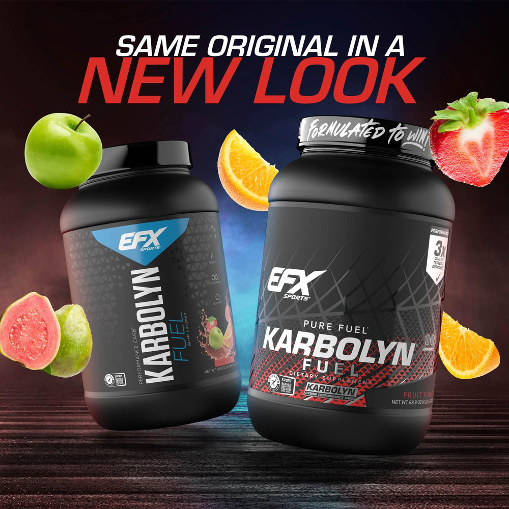 EFX Sports Karbolyn Fuel powder scoop shows precise serving for energy