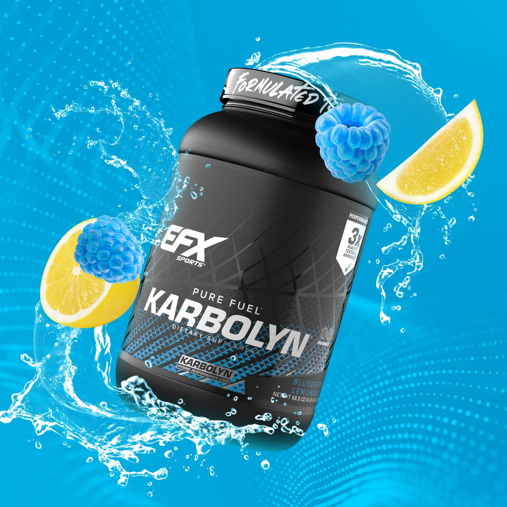 EFX Karbolyn Fuel presentation highlights convenient 36-serving tub for training seasons.