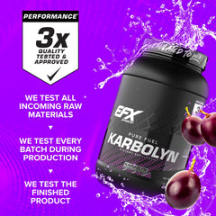 EFX Sports Karbolyn Fuel scoop for quick, accurate pre-workout mixing.