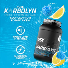 EFX Karbolyn Fuel shaker cup ready for on-the-go mixing during workouts.