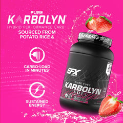 EFX Sports Karbolyn Fuel strawberry dissolving in water