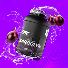 EFX Sports Karbolyn Fuel tub shows vegan-friendly carb option.