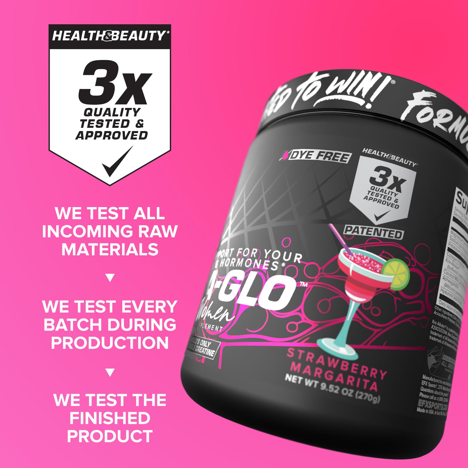 EFX Kre-A-Glo collagen-hyaluronic blend visual emphasizing hydration and joint comfort