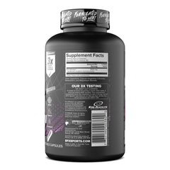 Capsules and brand logo close-up for Kre-Alkalyn EFX use during workouts