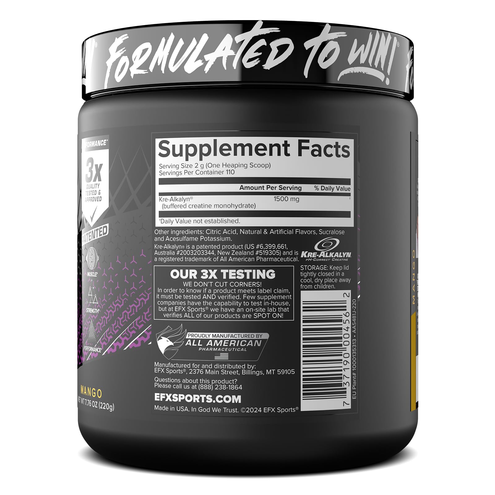 Athlete preparing a workout with Kre-Alkalyn EFX Powder in a shaker.