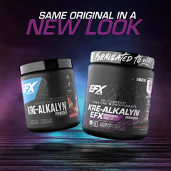 EFX Kre-Alkalyn EFX powder being mixed in a glass for quick, steady performance during workouts