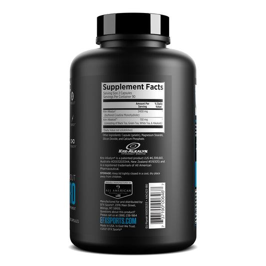 Kre-Alkalyn Pro capsules close-up for convenient single-dose supplementation