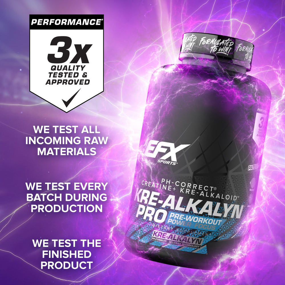 EFX Kre-Alkalyn Pro premium packaging close-up
