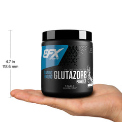 EFX Sports Training Ground Glutazorb powder mixed in water for smooth texture.