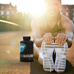 EFX caps in-use with athlete indicating recovery support after workouts.