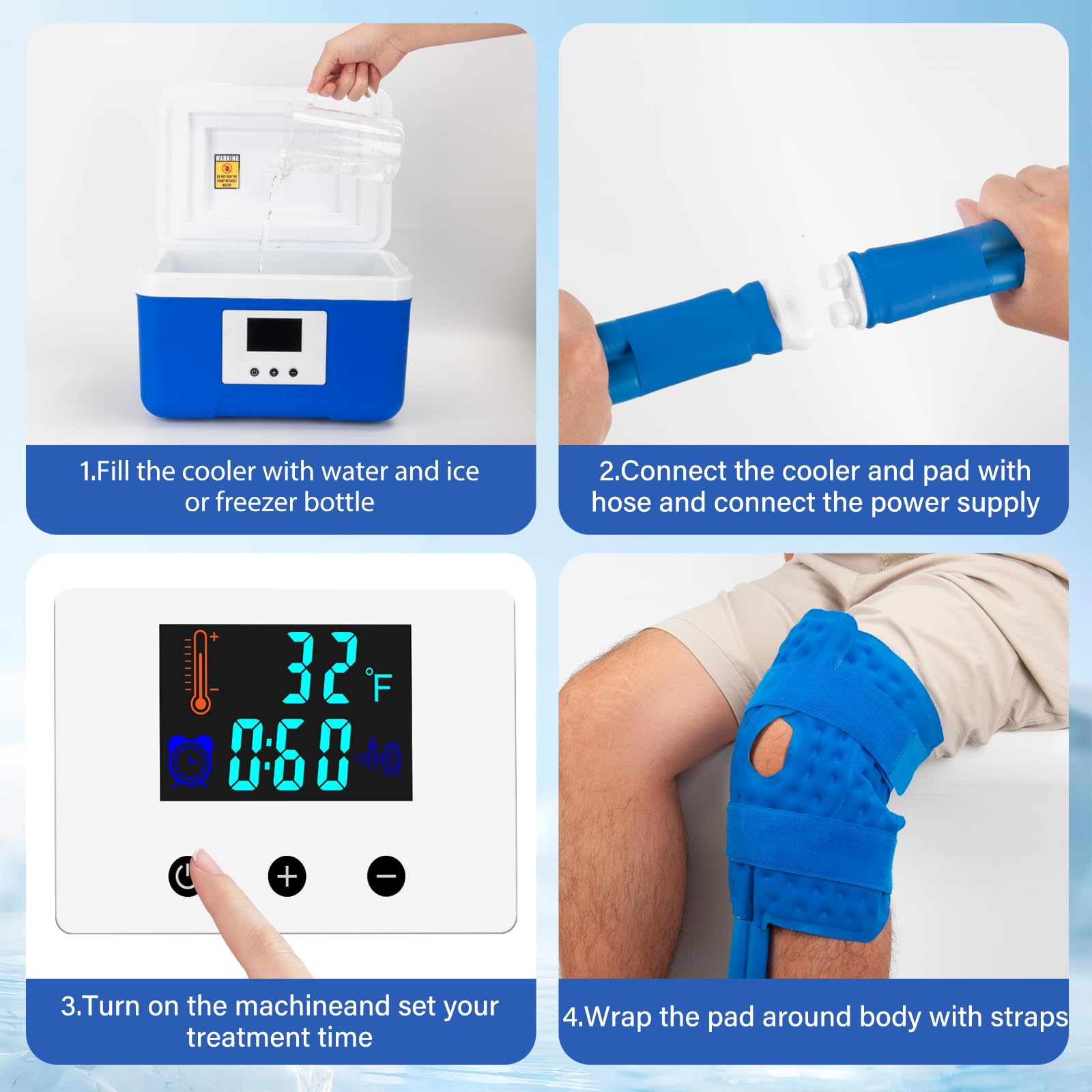 Egfvcbo cooling therapy for swelling supports post surgery recovery