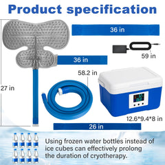 Egfvcbo Ice Machine full kit includes all components for home cryotherapy