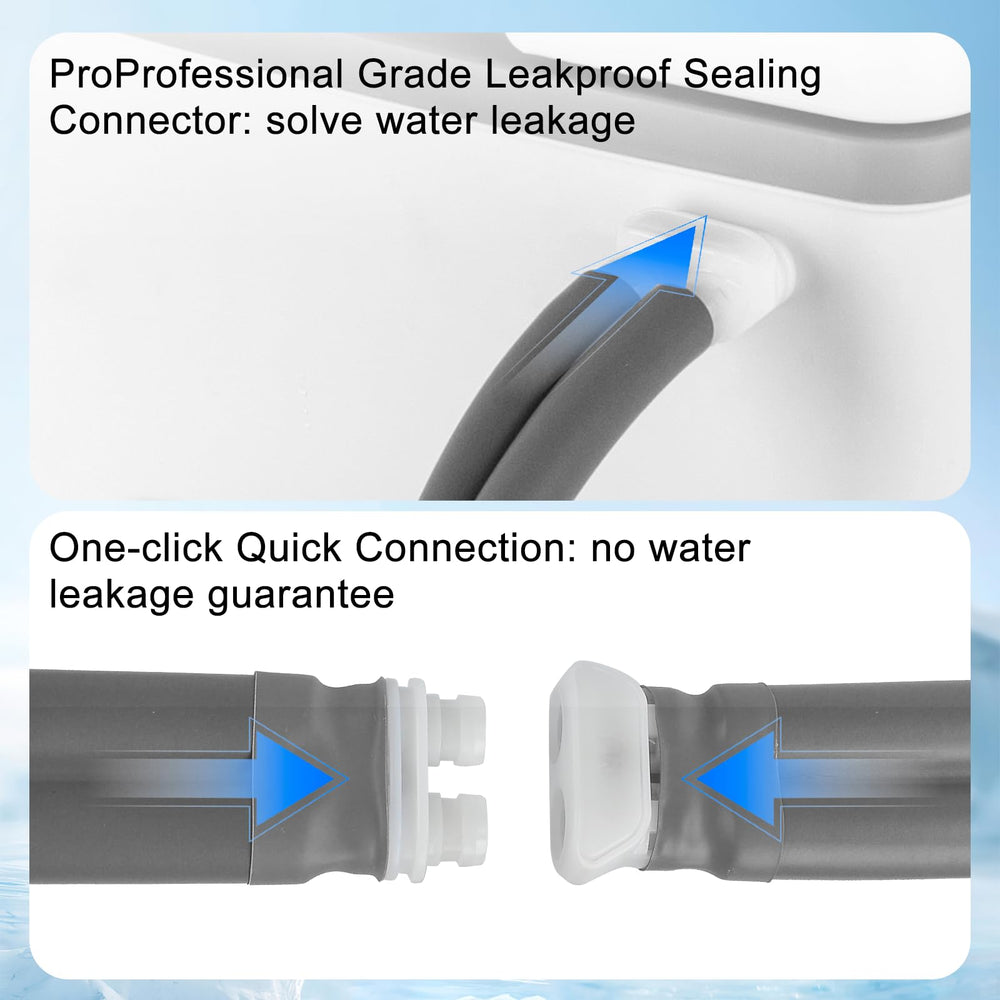Egfvcbo leak-proof hose and connector prevent spills during treatment