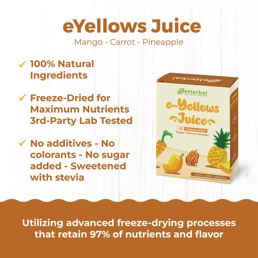 eHerbal vegan and non-GMO labels emphasizing clean ingredients