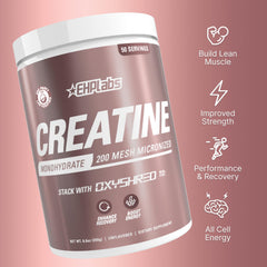 EHP Labs CREA-8 mixed with juice for post-workout fueling.