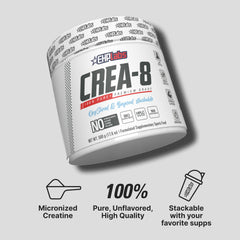 EHP Labs CREA-8 glass with creatine highlights a simple hydration routine