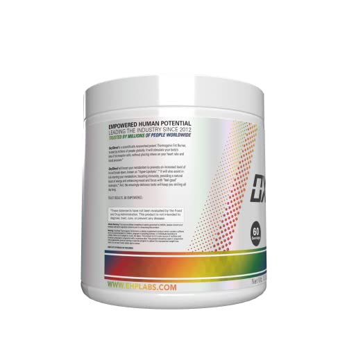 EHP Labs OxyShred label closeup showing ingredients and clean formula