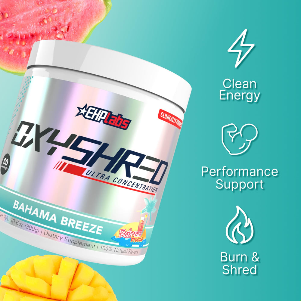 Close look at packaging and ingredients for OxyShred quality cues.