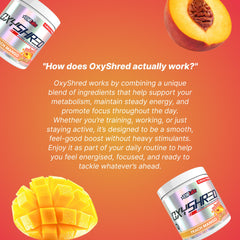 Shaker cup with OxyShred ready to energize a workout