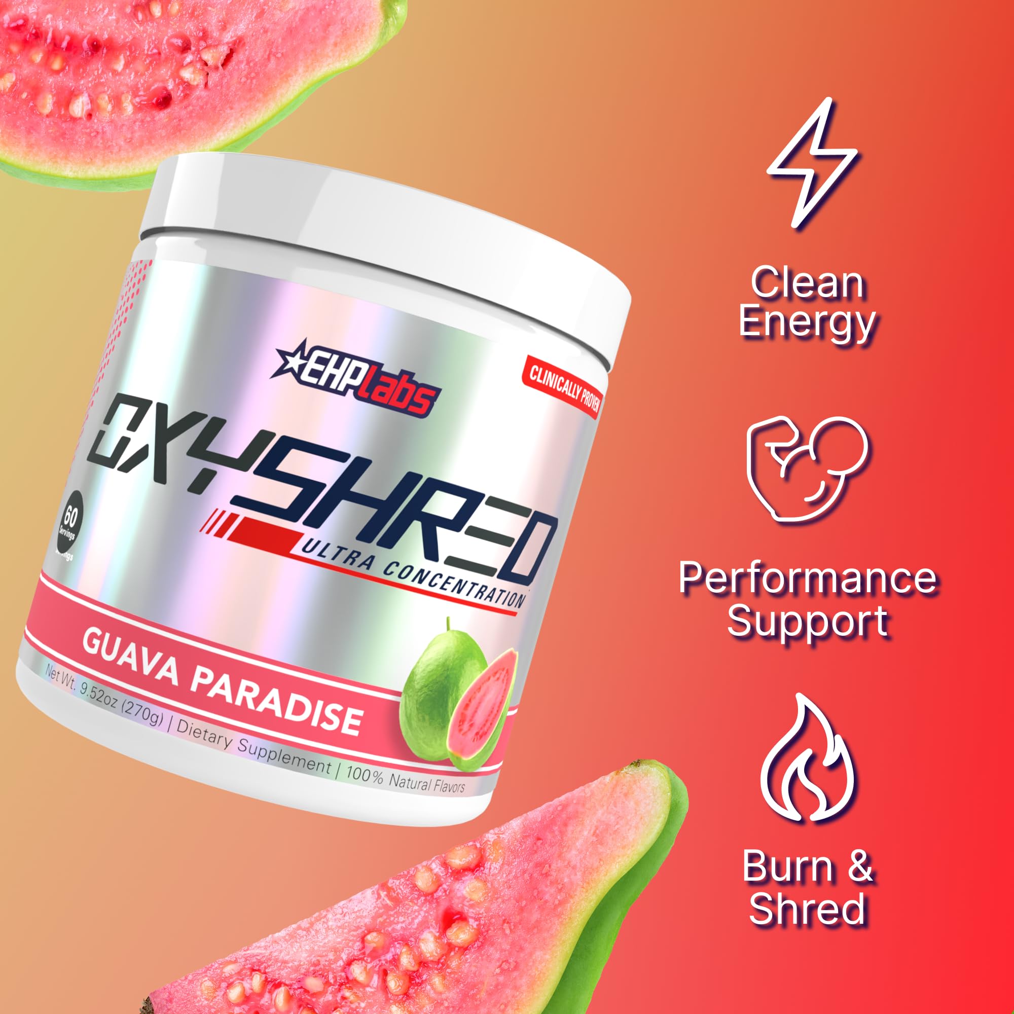 EHP Labs OxyShred Acetyl L Carnitine powder supports training energy.