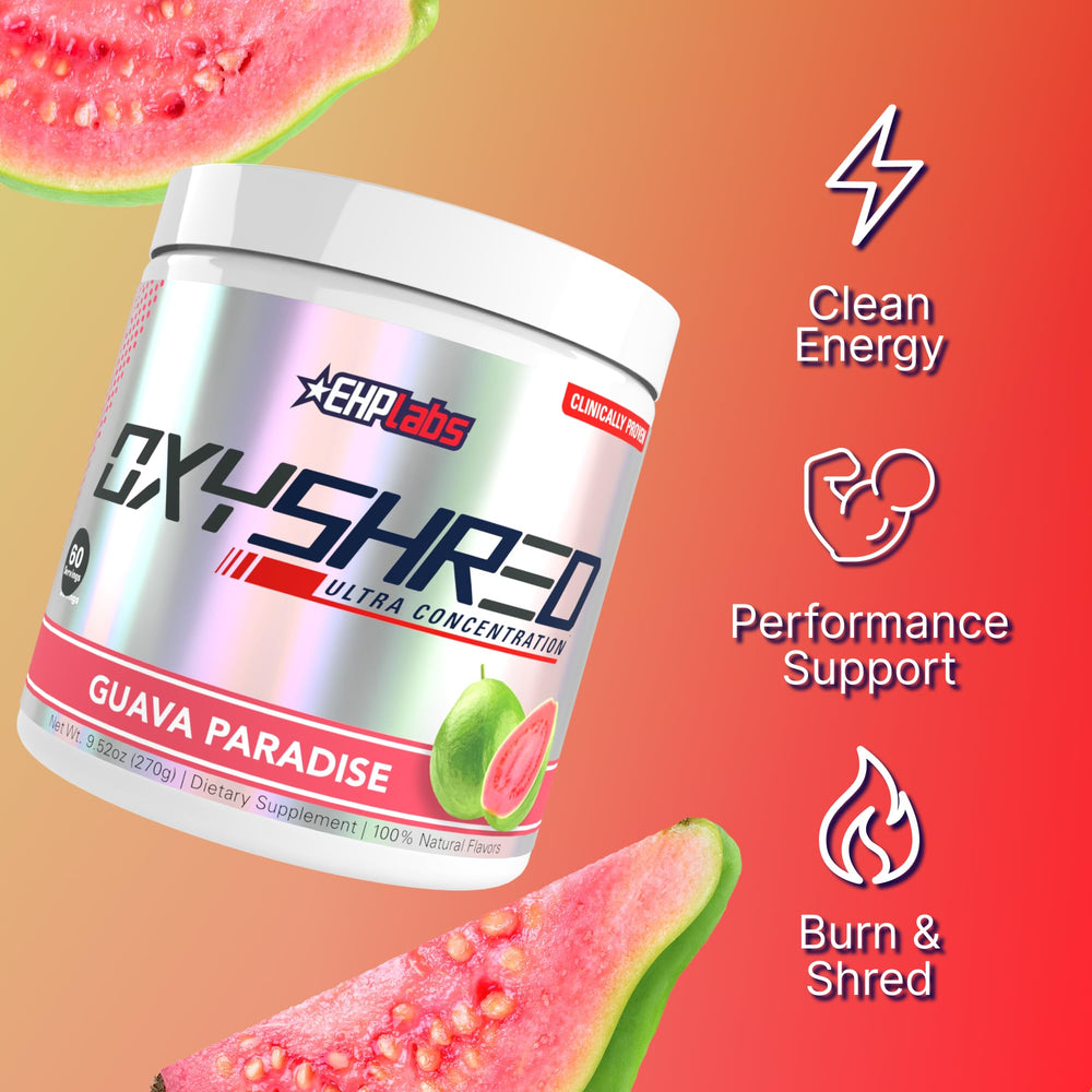 EHP Labs OxyShred Acetyl L Carnitine powder supports training energy.