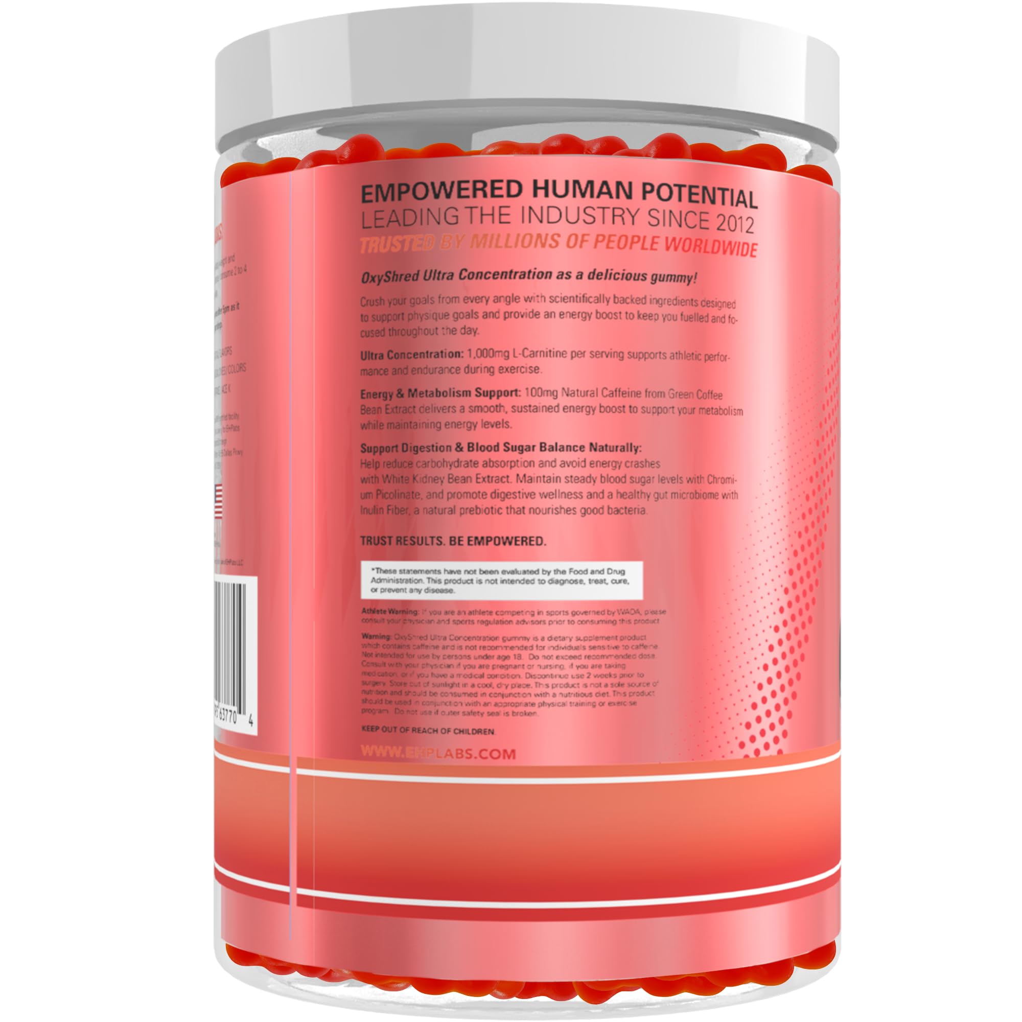 EHP Labs OxyShred Gummies daily-use setup for quick energy