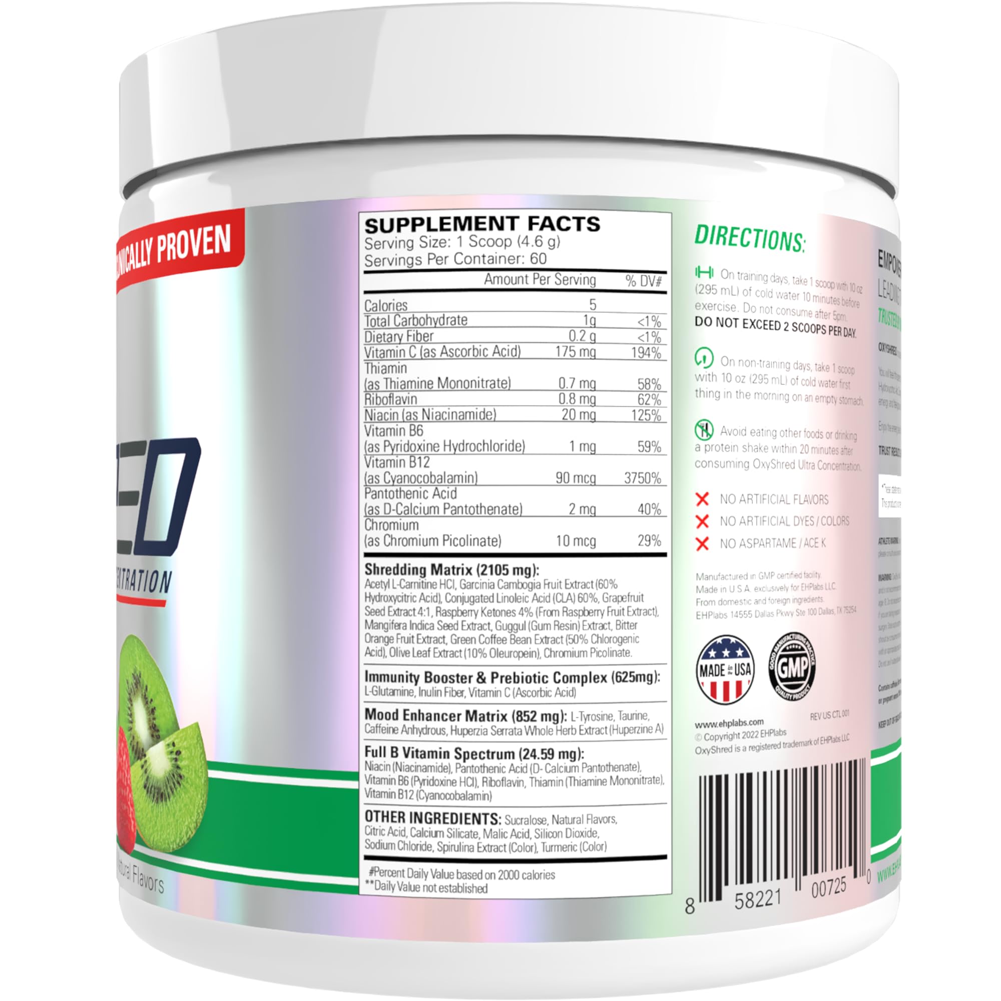 immunity booster and prebiotic complex on packaging