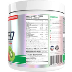 immunity booster and prebiotic complex on packaging