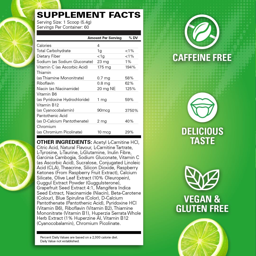 OxyShred Mojito powder dissolving in water for a smooth mix.