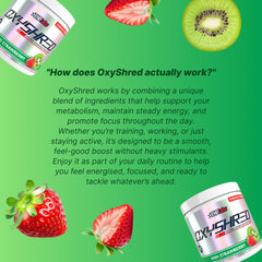 shaker bottle with oxyshred ready-to-mix for training