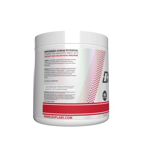 EHP Labs OxyShred label close-up highlighting ingredients and high-potency extracts.
