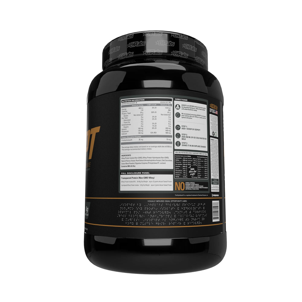 Post-workout scene with IsoPept and hydration.