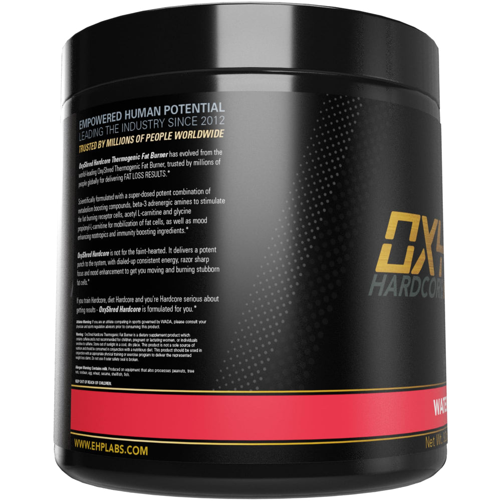 EHP Labs OxyShred Hardcore produced in a GMP facility with quality testing.