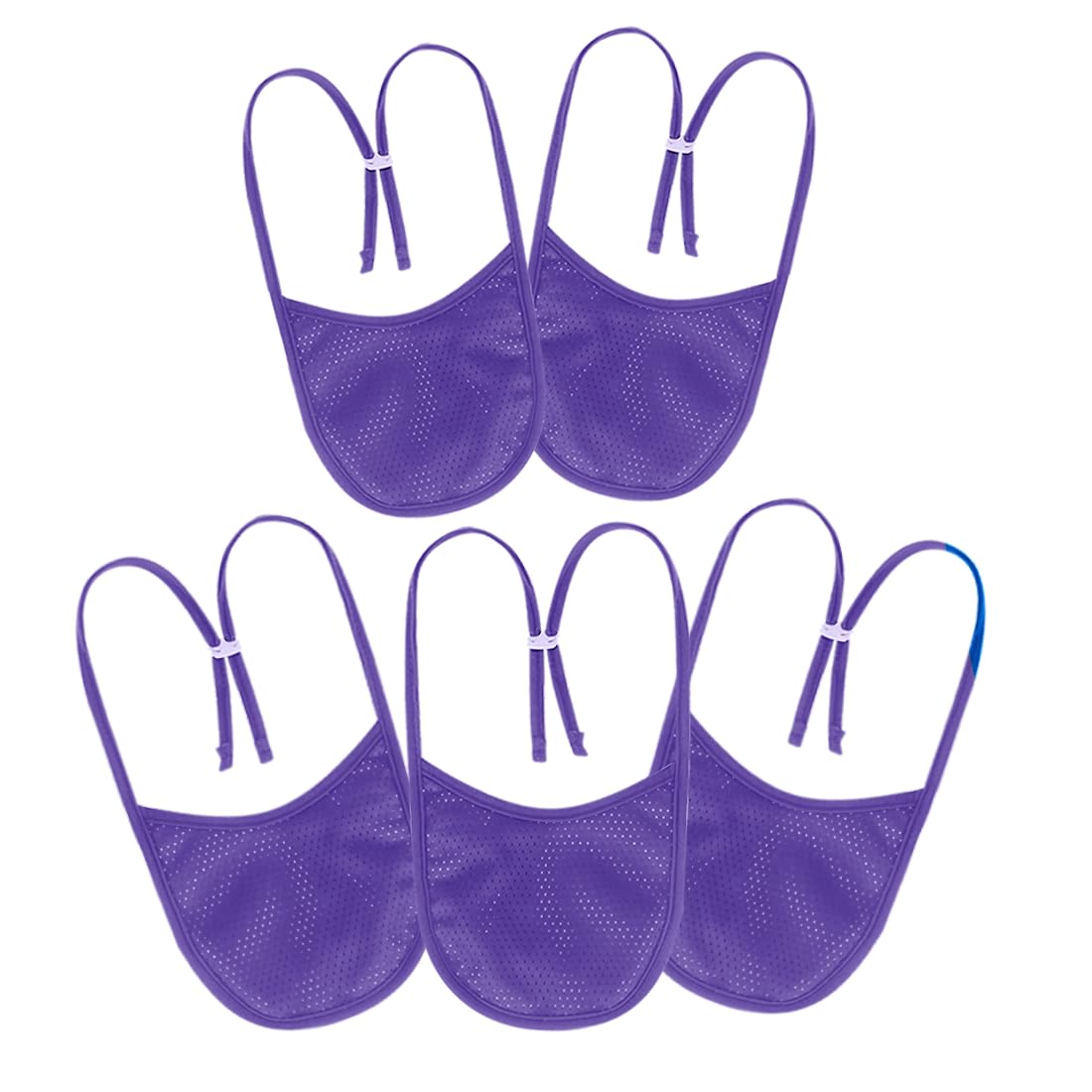 EHUELDER breathable tracheostomy cover in purple, large, 3-pack for comfortable daily wear.