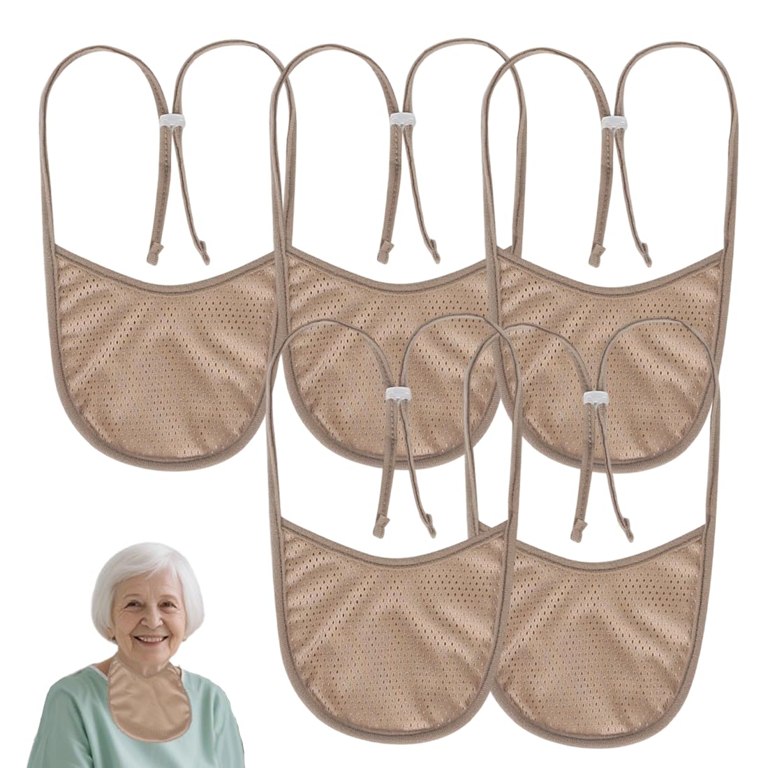 EHUELDER breathable tracheostomy cover in khaki for large packs with secure fit.