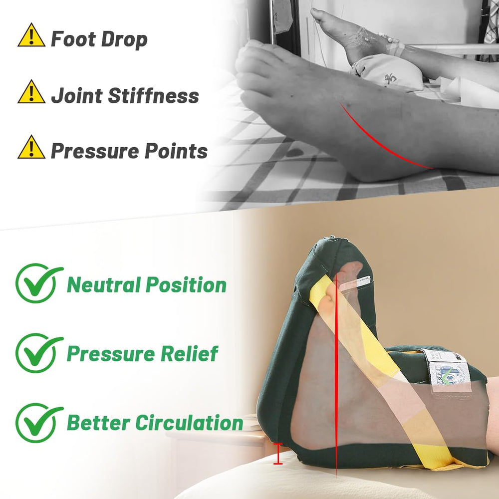 EHUELDER open-heel design enables skin checks and airflow for comfort
