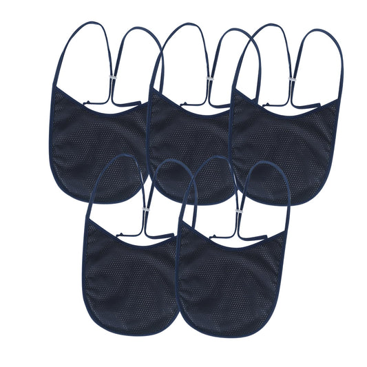 EHUSPU tracheostomy cover in navy, pack of five, protects the stoma while allowing airflow.