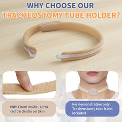 EHUSPU Tracheostomy Holder skin-friendly material minimizes friction.