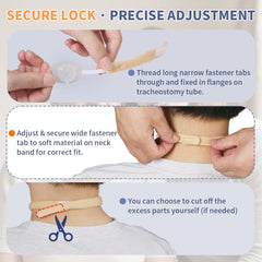 Soft foam neck band from EHUSPU protects skin during extended wear.
