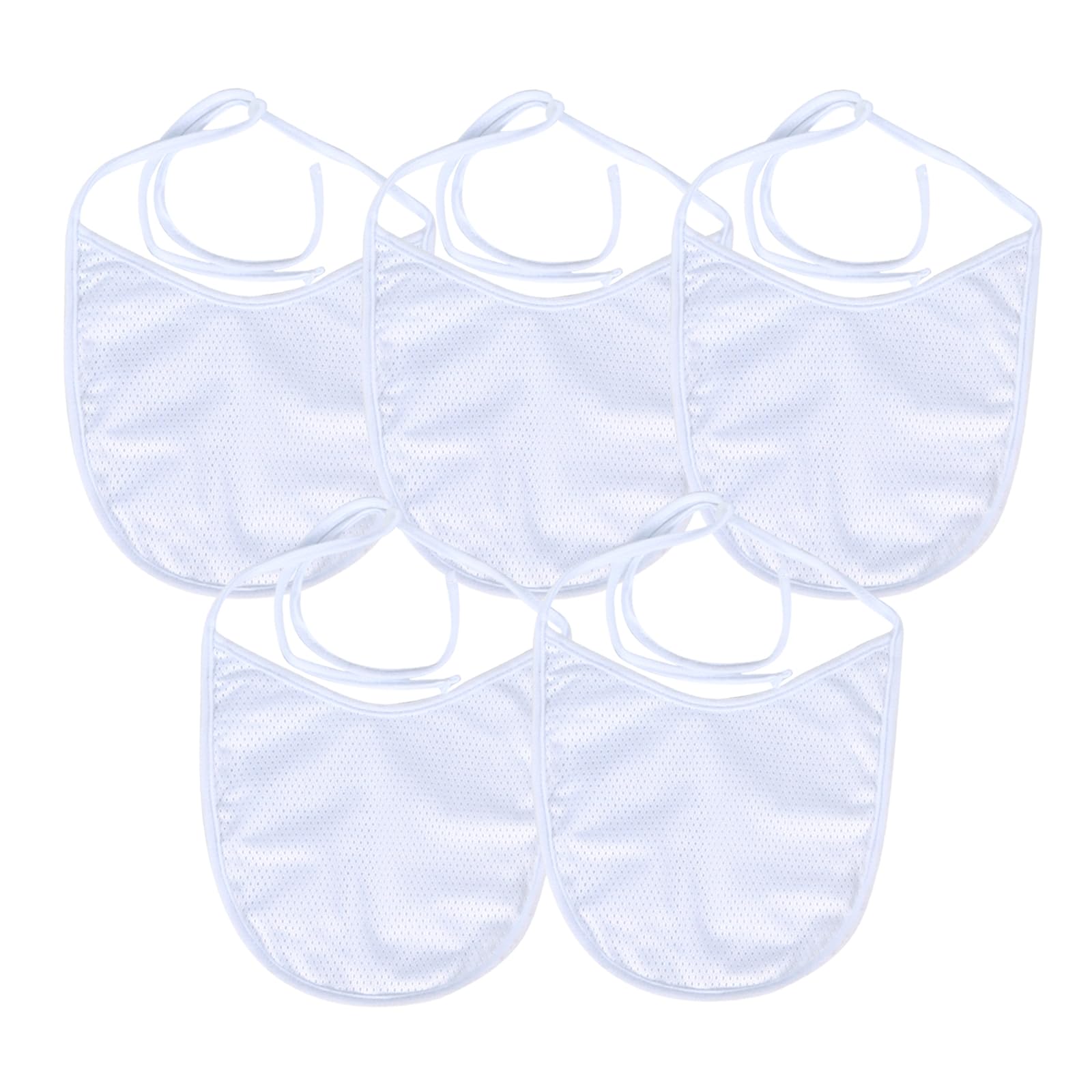 EHUSPU tracheostomy neck stoma cover in white with five-pack, protective design