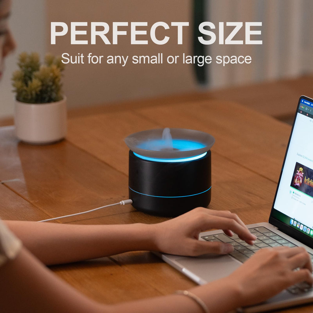 Eiifiter clouds mist diffuser highlights soft vapor near your workspace.